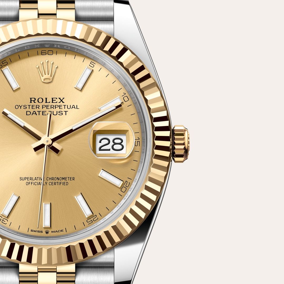 Luxury Two-Tone Automatic Watch 41mm – Gold Dial | Waterproof 100M | Premium Men’s Watch